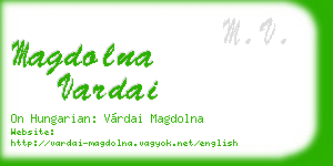 magdolna vardai business card