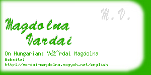 magdolna vardai business card